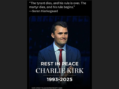 Charlie Kirk, 31: Championing freedom with all and unashamed of his faith
