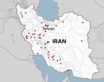 Iranian protesters rename street in capital after Trump