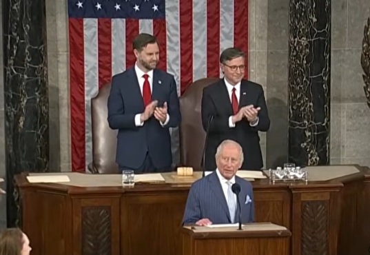 The King’s speech; Calming transatlantic waters