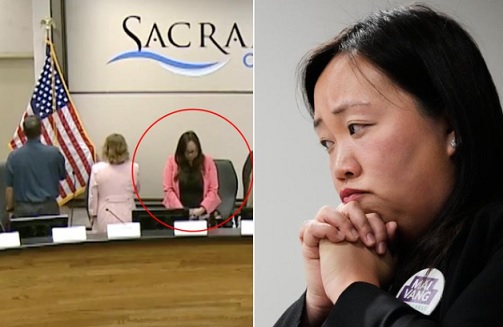 Democrat Sacramento council member, now running for Congress, turns back on flag, won’t recite Pledge of Allegiance