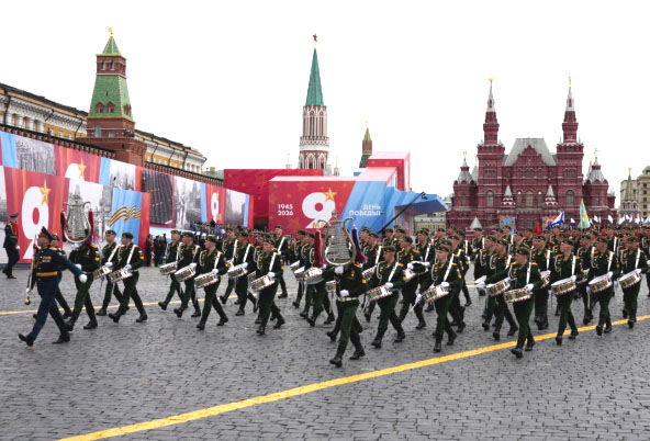 Victory Day at Red Square droned into submission this year; Will Putin blink?