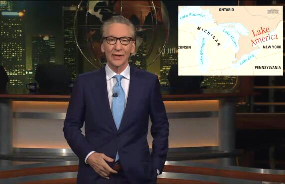 Bill Maher skewers Left’s outrage over ‘Lake America’; Google updates maps Bill Maher skewers Left’s outrage over ‘Lake America’; Google updates maps