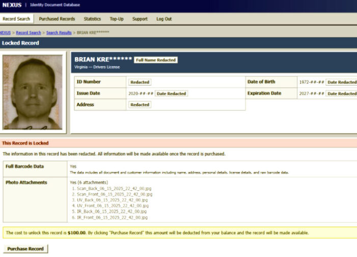 Report: FBI investigating dark web service selling 153 million drivers licenses Report: FBI investigating dark web service selling 153 million drivers licenses