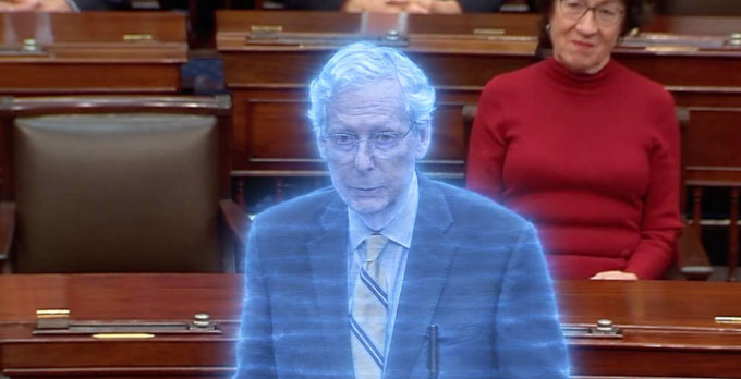 Mitch McConnell appears to reappear on Senate floor Mitch McConnell appears to reappear on Senate floor