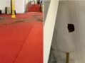 A clue? Falling chunk from ceiling of Kennedy Center foyer smashes red carpet